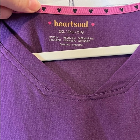 HeartSoul Women’s Scrub Top Sz 2XL - Picture 3 of 6